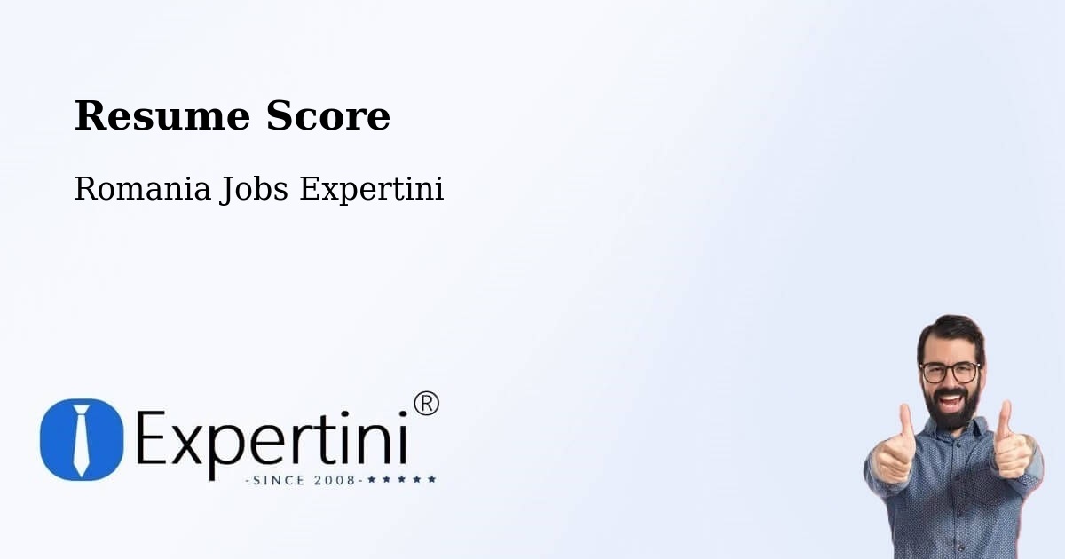 Resume Score & Job Description Match Tool – Pieleştí - Romania Jobs Expertini